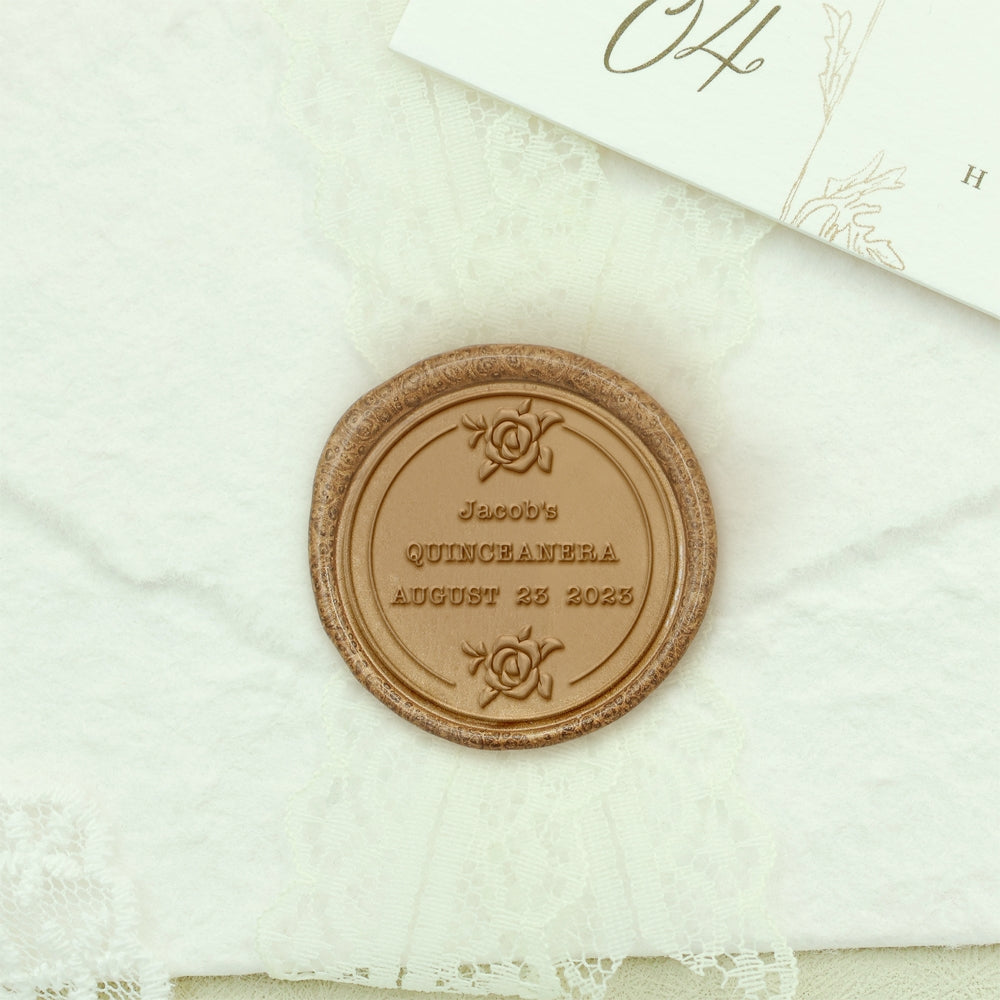 Birthday Bliss Custom Wax Seal Stamp - Style 4 4-2