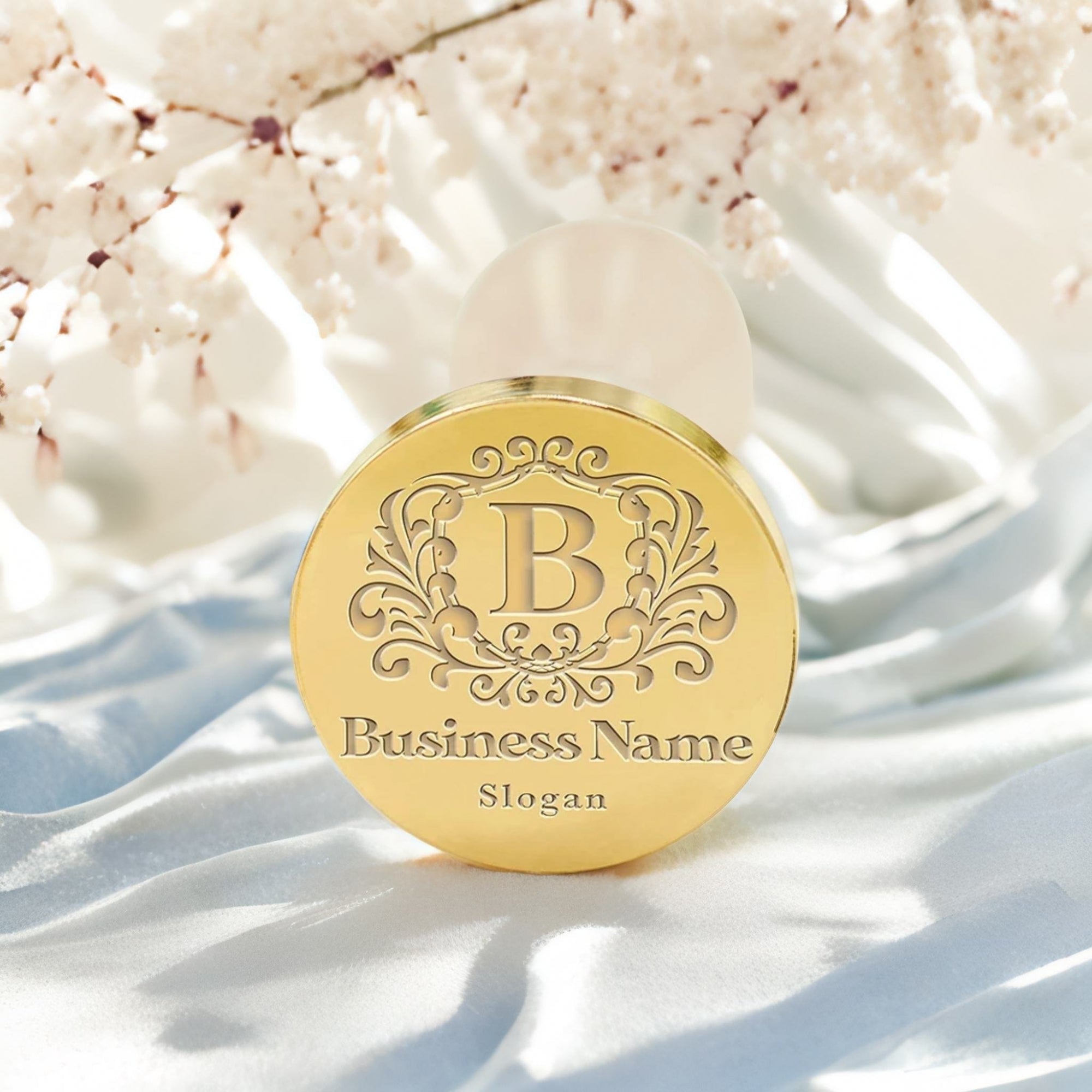 Custom Crest Wax Seal Stamps with Family, Business Logos - No.15