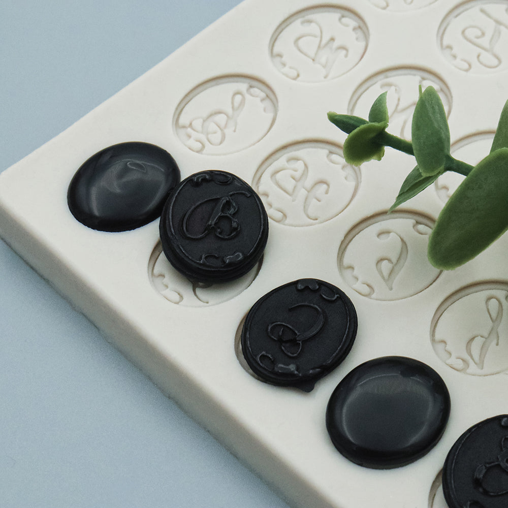 Alphabet Silicone Wax Mold from AMZ Deco - sealing wax