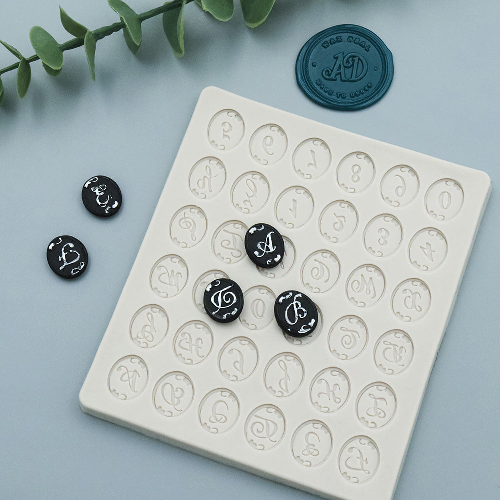 Alphabet Silicone Wax Mold from AMZ Deco