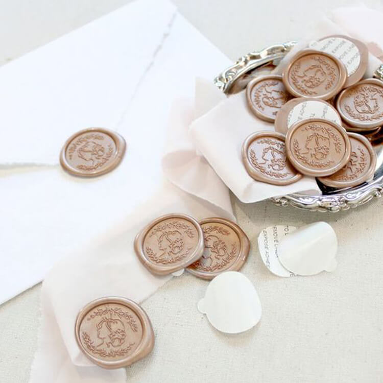 Fully Customized Self Adhesive Wax Seal Stickers with Your Own Artwork 5